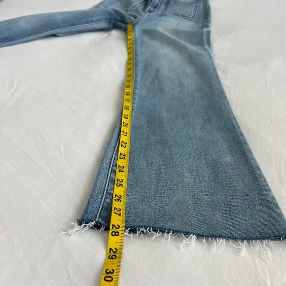 Hidden Los Angeles Happi Crop Light Wash Crop Flare Denim Jeans, Size 26 - Picture 7 of 12